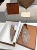 Loro Piana Shoes أحذية غير رسمية للرجال LP Lp Roafers Flat Low Top Suede Cow Leather Oxfords Moccasins Walk Comfor