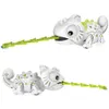 Electric/RC Animals Dinosaur Control RC Animal Toys Remote Chameleon 2.4GHz Pet White Chameleon Color Changeable Smart Dinossauro Toy For Kids Gift 230808