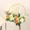 Decoratieve Bloemen Pasen Kransen 22 Moederdag Krans Retro Rose Simulatie Smeedijzeren Thuis Outdoor Kerst Deur Decoraties