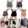 Aktive Shorts Frauen hohe Taille Sport Sport sportliche Shapewear -Strumpfhosen Fitness Feste Farbe kurzer Leggings Workout Gummiband