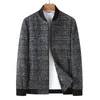 Jaquetas masculinas outono inverno casaco de lã 2023 negócios casual moda jaqueta de beisebol masculina tamanho grande 6XL 7XL 8XL