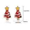 Stud Christmas Jewelry Women Earrings Tree Snowman Deer Santa Claus Diamonds Earring For Sale Ladies Fashion Drop Delivery Dho8Z