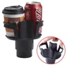 2 en 1 Twin Mounts Car Cup Coffee Holder avec base réglable Soft Drink Can Bottles Stand Montage Auto Accessories237I