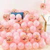 Andra evenemangsfest levererar 18st 10 tum rosa guld silver krom latex ballong bröllop födelsedag navidad party dekorationer helium confetti globos baby shower 230809