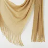 Foulards Mode Lurex Glitter Shimmer Tassel Polyester Écharpe Couverture De Plage Châles Et Wraps Foulard Echarpe Musulman Hijab 160 50Cm