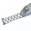 Titta på band Solid rostfritt stålklocka 22mm armband Watchband för Calera Series Watch Accessories Band Steel Silver Men 230808