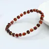 Strand Bracciale in ambra rossa naturale Bracciale da donna in pietra preziosa curativa Gioielleria raffinata Ambra di sangue baltico genuino Braccialetti in pietra martellata Braccialetti