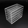 False Eyelashes 5 Layers Clear Eyelash Storage Box Makeup Display Container Glue Pallet Holders Extension Supplies