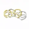 Hoop Earrings Gold Color High Polished Mini Hoops Oval Shaped Geometric Small Multi Piercing Girl Women Huggie Earring