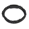 Beaded Mens Natural Stone Mti skiktade läderarmband för kvinnor Tiger Eye Lava Rock Pärlor Kedjor Bangle Fashion Magnetic Buckle Jewe DHV5P