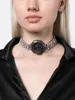 Choker Femmes AR CRISTAL AVEC EMBELLISEMENT ROSE Collier