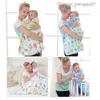 Filtar Swaddling Baby Filt Nyfödd fluffig ull Swaddle Packaging Cartoon Baby barnvagn Crib Cotton Children's Sleep Cover Z230809