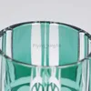 Groene Bamboe Whisky Water Vodka Glazen Japan Edo Kiriko Glas Hand Gesneden Om Kristal Rotsen Glazen Beker Drinken Drinkware HKD230809