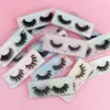 1 paire Emballage laser faux vison de vison 3D Natural Fluffy Wispy Lash Pack Fake Eyelles composent de faux cils en vrac E472 353