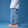 Y2k Rechte Jeans Mannen Losse Denim Joggers Neutrale Streetwear Casual Effen Wijde Pijpen Jeans Man Vrouwen Broek Baggy Broek