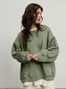 Kvinnors hoodies mode solid y2k överdimensionerad tröja kvinnor höst hip hop kvinnliga vintage skateboard pullover high street ytterkläder