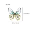 Brooches CINDY XIANG Transparent Wing Butterfly For Women Spring Design Fashion Insect Pin 2 Colors Available 2023