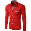 Herrklänningskjortor Fashion Camisa Masculina långärmad skjorta män Slim Fit Design Formal Casual Brand Male Dress Shirt Size M-4XL 230808