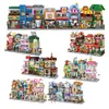 Outros Brinquedos 4pcsset LOZ Street mini Blocks Kids Building Girls Puzzle Holiday Gift 16211624 16251628 16291632 16331636 16531656 230809