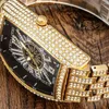 Horloges Herenhorloge All Diamond Waterproof Quartz Glow Pointer Hip Hop Fashion Clock Religios Masculino