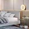 Lampade a sospensione Camera da letto Comodino Sala da pranzo Bar Golden Luxury Natural Marble LED Light Lampada da arredamento minimalista Nordic Living