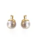 Boucles d'oreilles pendantes Conception de niche unique et exagérée Sensation haut de gamme Grande perle Version coréenne féminine de Ins Light Luxury