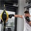 Punching Balls PU Punching Bag Double End Pear Boxing Bag Inflatable Reflex Speed Balls for MMA Muay Thai Training Adults Fitness Fight Ball 230808