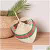 Party Favor Colorf Woven St Bamboo Hand Fan Baby Milieubescherming Muggenmelk Fans Voor Summer Gift Drop Delivery Home G Dhdtx