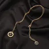 Designer halsband lyxiga kärleksgåvor Nytt guldpläterat hänge halsband 2023 Summer Travel Party Jewelry Classic Designer Halsband 2 färger