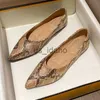 Jurk Schoenen Vrouwen Mode Loafers Dames Snakeskin Flats Bootschoenen Comfortabele Sexy Puntige Tenen Klassieke Lederen Casual Schoenen J230808