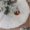 Kerstversiering Pluche Boomrok Nepbont Merry Carpet Ornament Year Party Navidad Woondecoratie Drop Delivery Tuin Feestelijk Dhpqg