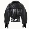 Giacche da donna Cappotto da motociclista Trendy Cool Short Leather Giacche primaverili e autunnali cappotto giacca di pelle 230808