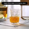 350-400 ml Nieuwe Stijl Plaid Ronde Wijnglas Multifunctionele Single Layer Kristallen Glazen Kleur Whiskey Vodka Sake Set Cup HKD230809