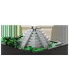 Transformationsspielzeug Roboter Gobricks MOC Retro-Architektur Maya-Pyramide Modell Bausteinset City Street View Wahrzeichen Bildung Ziegelspielzeug Kinder Geschenk 230809