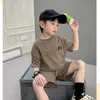 Babykleidung Kurzarm Kinderkleidung zweiteiliges Set Kid Designer T-Shirt Kleinkind Sets Jungen Mädchen Kleidung Fasion Marke Sommer mit Buchstaben beste Qualität