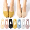 Women Socks 3Pairs Summer Transparent Sexy Lace Low Ankle Invisible Breathable Silicone Anti-slip Female Soft Sock Slippers
