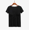 Women's Sleepwear Modal Pregnant Postpartum Breastfeeding Tops With Buckle Short Sleeve Home Clothes Thin Style Clothing For Summer
