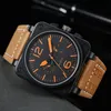 Reloj de pulsera para hombre con calendario mecánico automático de 40mm, relojes deportivos con diseño piloto, cuero masculino a la moda de lujo