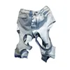 Men's Jeans Deconstructing Hollow-out Spliced Do The Old Cowboy Shorts And Women's Same Fashion Designer Street Denim