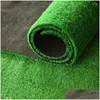 Décoratif Fleurs Couronnes En Gros Plante Artificielle Pelouse Tapis Paysage Naturel Décoration Gazon Vert Herbe Jardin Simation Faux Dhxlm