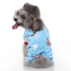 Dog Apparel Fleece Coat Cute Small Dogs Pet Pajamas Cat Clothes Puppy Jumpsuit For Bichon Teddy Pomeranian Printed Clothing
