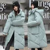 Women's Trench Coats Winter Women Mid-long Parkas Jackets 2023 Casual Thick Warm Hooded Pattern Coat Female Outwear Windproof Jacket