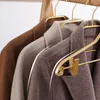 Cintres séchage stockage anti-dérapant métal pantalon alliage garde-robe robe supports aluminium sans trace pantalon vêtements support 5 pièces