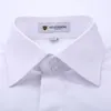 Camicie eleganti da uomo Camicia classica da uomo con polsini alla francese e bottoni nascosti Camicia formale a maniche lunghe da lavoro Camicie bianche standard Gemelli inclusi 230808