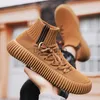 Платье обуви Fujeak 2023 Spring New Men Loafers Men Sneakers Chunky Men Shoes Fashion Casual Plus Size Tennis Thote Houtle Roste Roode Jos J230808