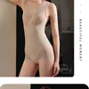 Roupa de ioga Bodysuit sexy de renda profunda em V Espartilho Modelador de cintura Modelador de corpo aberto na virilha Bodysuits de emagrecimento de uma peça