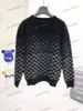 xinxinbuy Men women designer Sweatshirt Hoodie Gradient Letter Jacquard Printing sweater gray blue black white XS-2XL