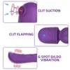 Eggsbullets Vasana 3 in 1 Clit Subking Av Wand Dildo Vibrators Flapping Stimtor Clitoris Sucker Massager for Nipple Gspot Clitoral 230808