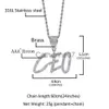 Kolye Kolyeler Uwin Büyük Boyu Fırça Mektupları Özelleştirilmiş Adı Sözlü Kolyeler Tam buzlu Erkekler Hiphop Takı Hediyesi J230809