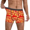 Caleçon Boxer Culotte Slip Hommes Espagne Blason Llwelyn La Grande Galles Sous-Vêtements Pour Homme Plus La Taille